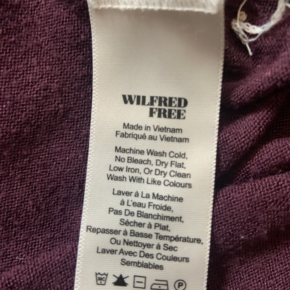 Wilfred plum colour loose fit long jersey top - Picture 4 of 7